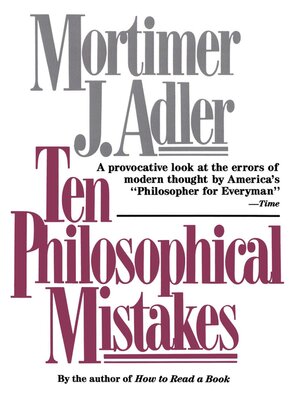 cover image of Ten Philosophical Mistakes